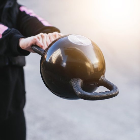 Water Kettlebell med dubbla handtag och justerbar vikt - Klicka på bilden för att stänga