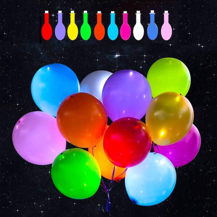 LED-ballonger med ljusövergång (10 st)