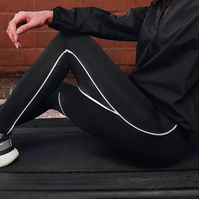 Leggings med reflexer & mobilficka