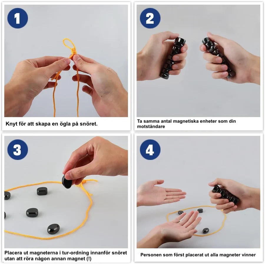 Magnetiskt Schackspel - Brädspel med magneter