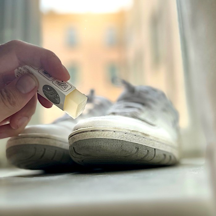 Nanosuddgummi för skor / sneakers